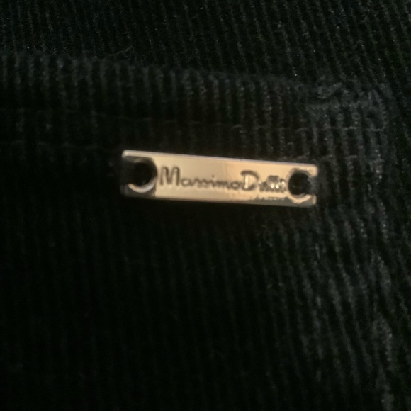 MASSIMO DUTTI BLACK CORDUROY STRAIGHT LEG PANTS/ Size 6 - Picture 9 of 15